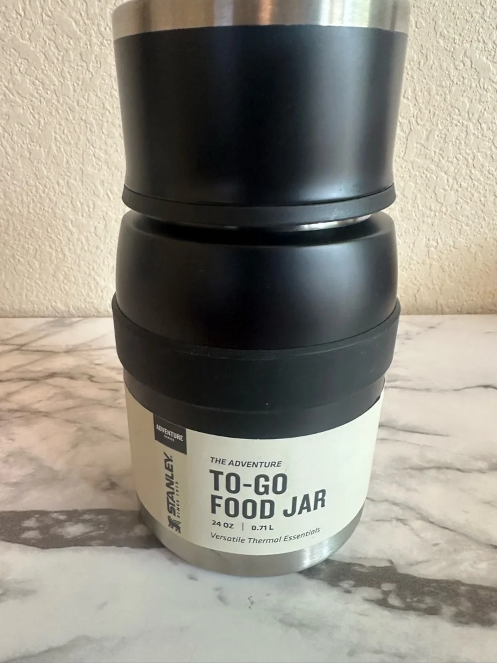 NWT - Stanley Thermal Adventure to Go Food Jar with Spork - 24oz - Black - Picture 2 of 6
